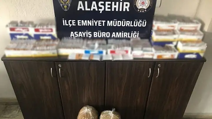 Alaşehir'de kaçak tütün operasyonu