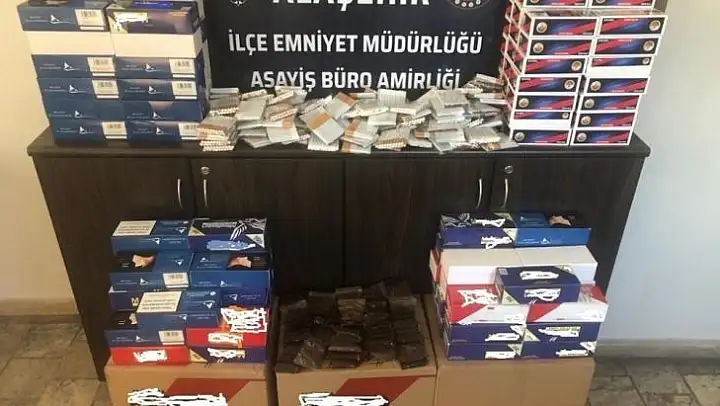Alaşehir'de kaçak tütün operasyonu