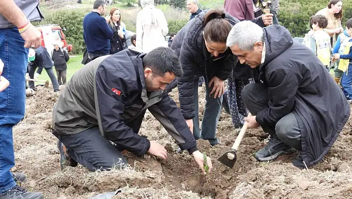 Aliağa'da Orman Haftası'nda bin adet fidan dikildi