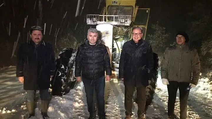Altıeylül Belediyesinde kar nöbeti