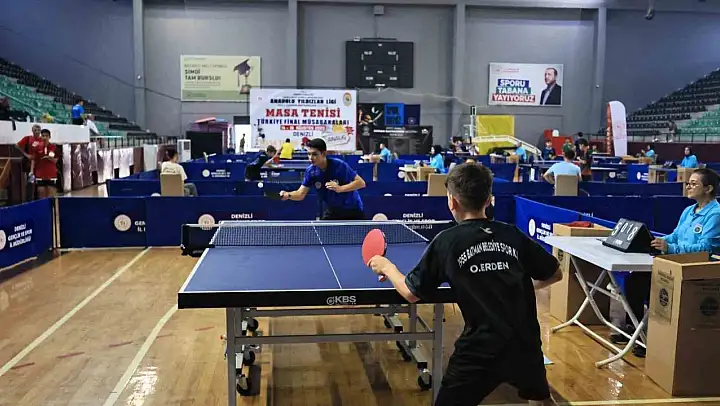 Anadolu Yıldızlar Ligi Masa Tenisi Türkiye Şampiyonası Denizli'de başladı