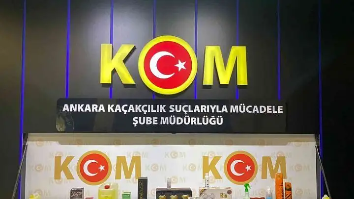 Ankara'da 137 bin 689 adet kozmetik ürün ele geçirildi