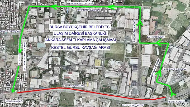 Ankara Yolu geçici süreliğine trafiğe kapatılacak