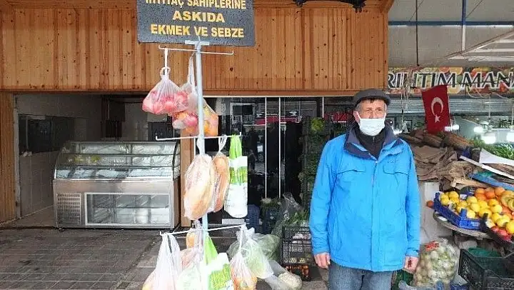 Askıda ekmek ve sebze rağbet görüyor