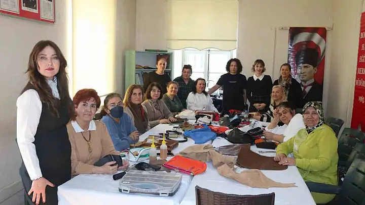 Atık deriler kadınların elinde geri dönüşüme kazandırılıyor