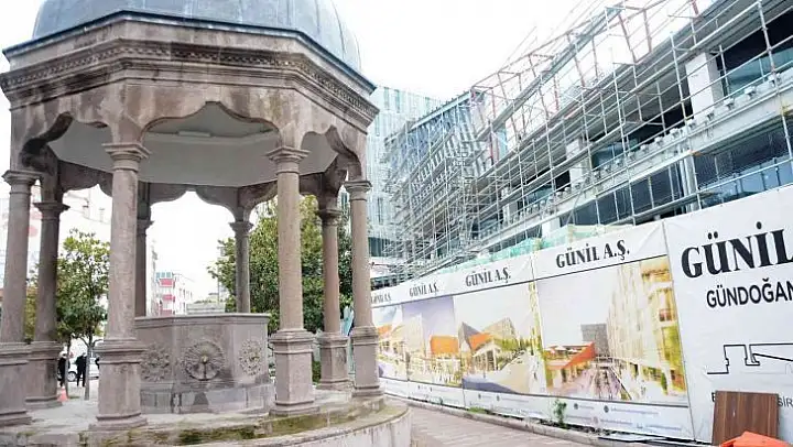 AVM, 114 yıllık şadırvana komşu oldu
