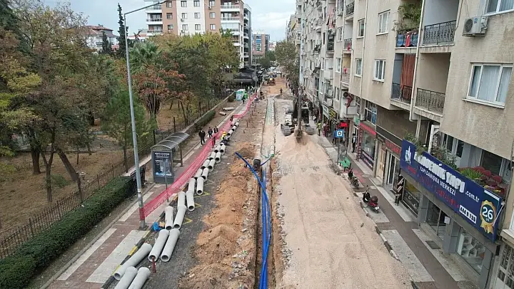 Avni Gemicioğlu Caddesi'nde altyapı çalışması tamamlandı