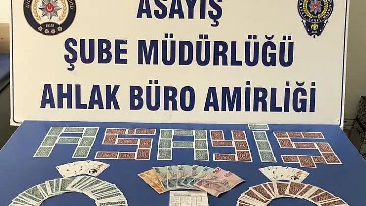 Aydın'da kıraathaneye kumar baskını