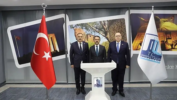 Azerbaycan Cumhuriyeti'nin Ankara Büyükelçisi Dr. Reşad Memmedov, Vali İlhami Aktaş'ı ziyaret etti