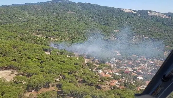 Balıkesir'de iki ayrı noktada orman yangını çıktı