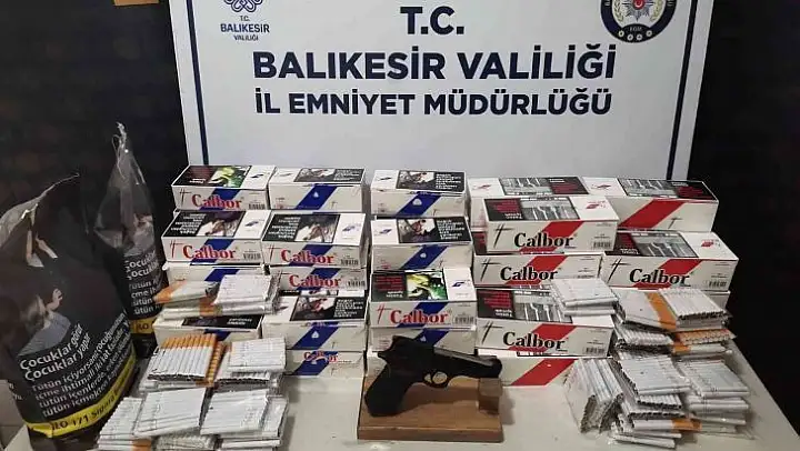 Balıkesir'de kaçak tütün operasyonu