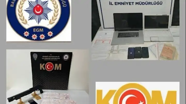 Balıkesir'de organize suç örgütü operasyonu 6 gözaltı
