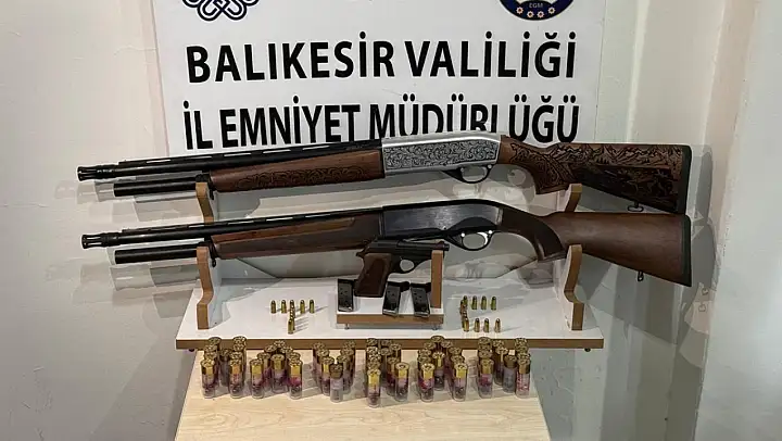Balıkesir'de silah operasyonu