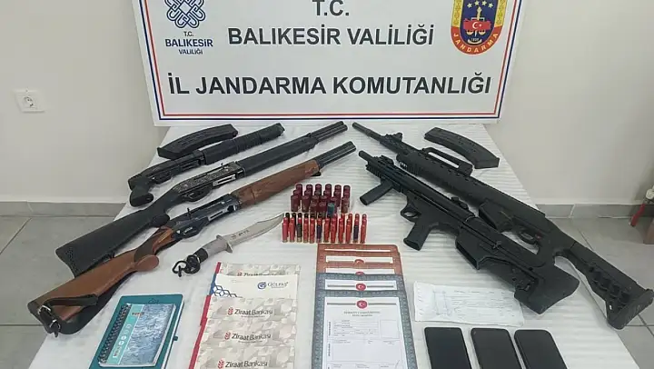 Balıkesir'de suç örgütüne eş zamanlı operasyon