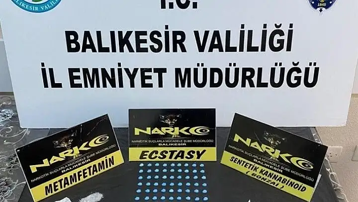 Balıkesir'de uyuşturucu operasyonu: 4 şüpheliden 2'si tutuklandı