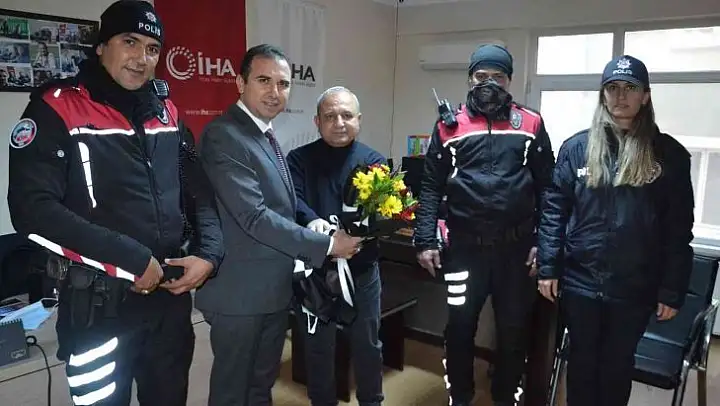 Balıkesir polisinden İHA'ya Gazeteciler Günü ziyareti