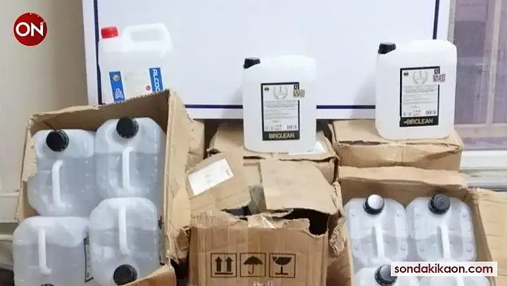 Bandırma'da etil alkol ele geçirildi