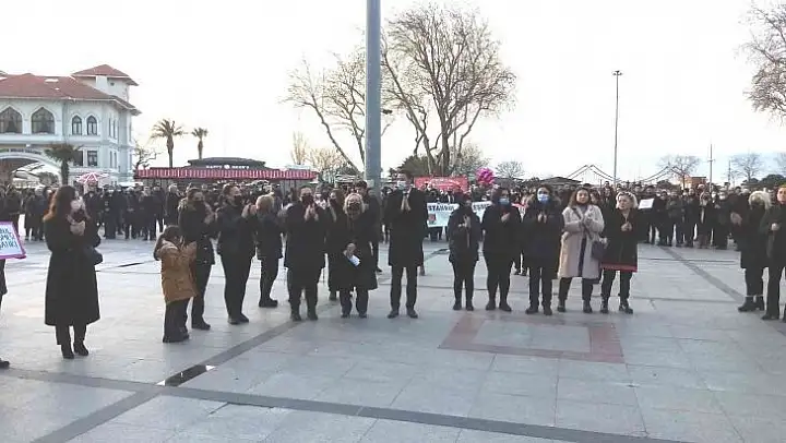 Bandırma'da Hazal Alpyörük cinayeti protesto edildi