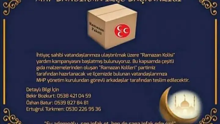 Bandırma MHP'den gönül seferberliği