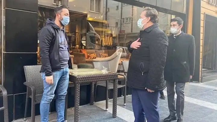 Başkan Orkan'dan esnaf ve muhtarlara ziyaret