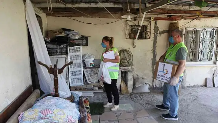 Bayraklı Belediyesi, yıl boyu sürekli yardım yapılan hane sayısını 20 bine çıkardı