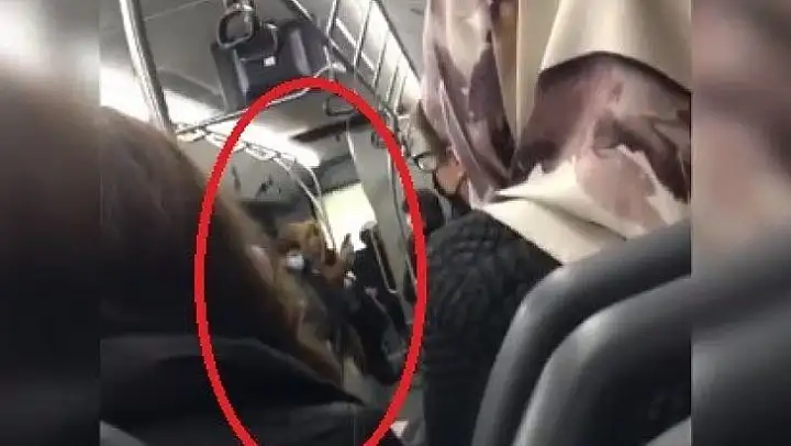 Belediye otobüsünde maskesiz kadın terörü