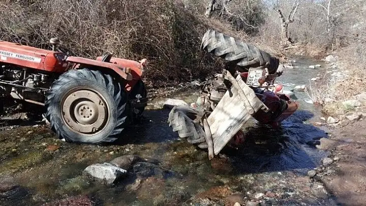 Bigadiç'te traktör kazası: 1 ölü