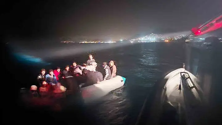 Bodrum'daki 5 ayrı operasyonda 87 düzensiz göçmen kurtarıldı
