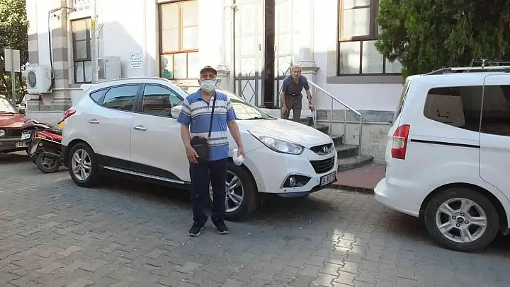 Burhaniye'de cemaatin hatalı park tepkisi