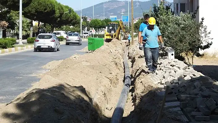 Burhaniye Ören sahilinde su sıkıntısı bitiyor