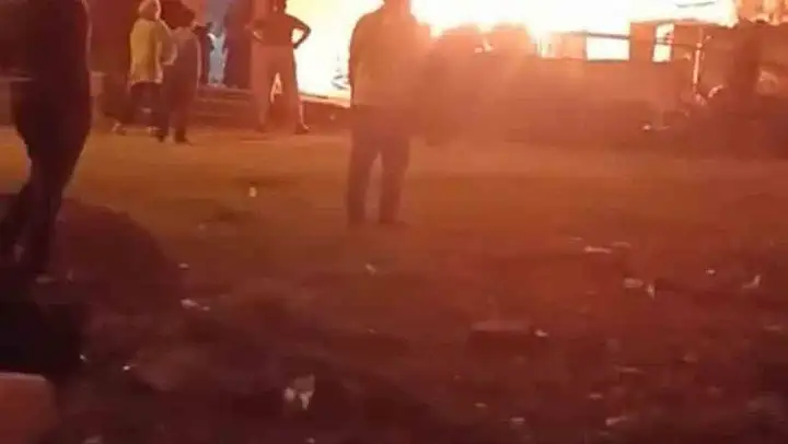 Bursa'da boş baraka alevlere teslim oldu
