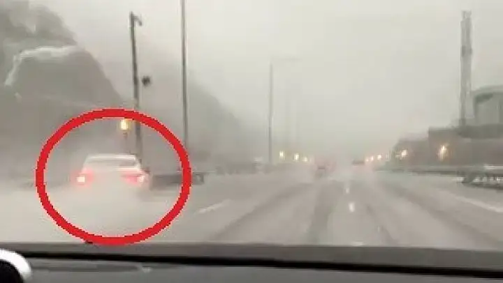 Bursa-İstanbul otobanındaki kameraya böyle yansıdı