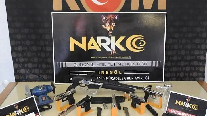 Bursa uyuşturucu ve silah ticareti operasyonu: 2 kişi tutuklandı
