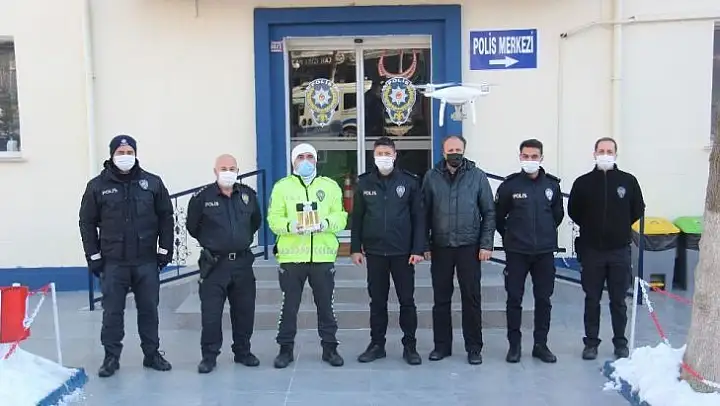 Çan'da drone ile denetim
