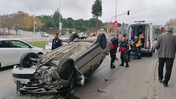Çan'da trafik kazası: 1 yaralı