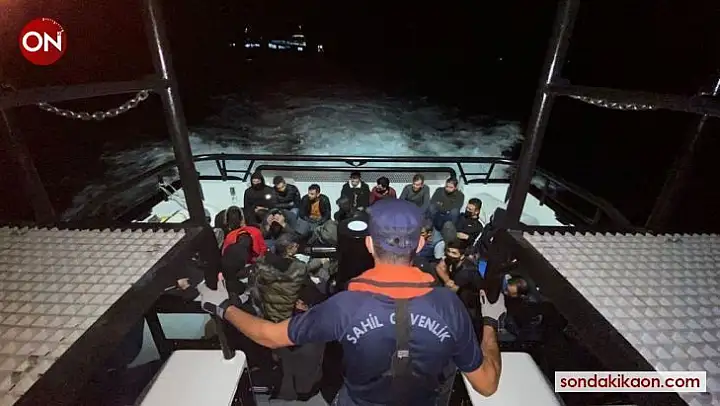 Çanakkale açıklarında 35 düzensiz göçmen yakalandı