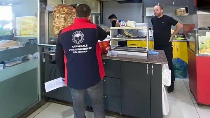 Çanakkale'de dönercilere denetim