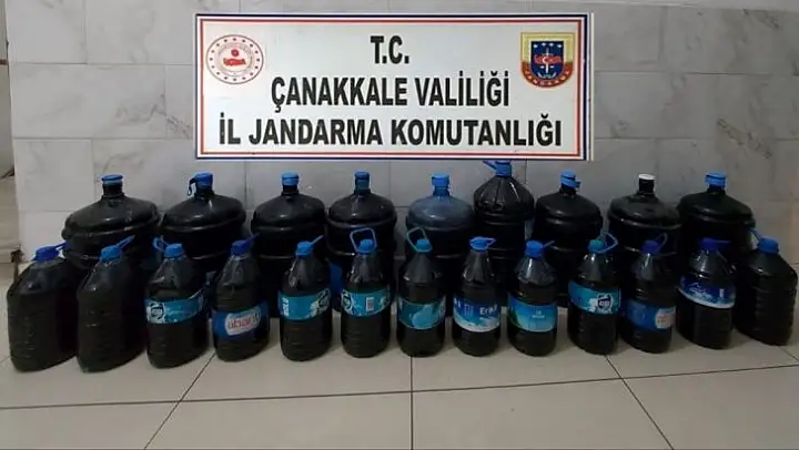 Çanakkale'de kaçak içki operasyonu
