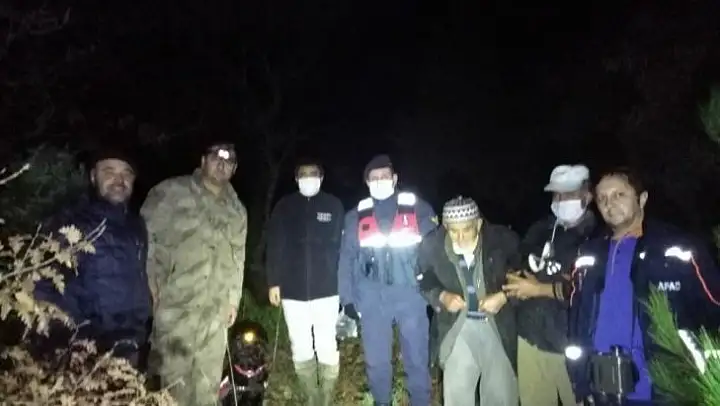 Çanakkale'de mantar toplarken kaybolan yaşlı adam bulundu