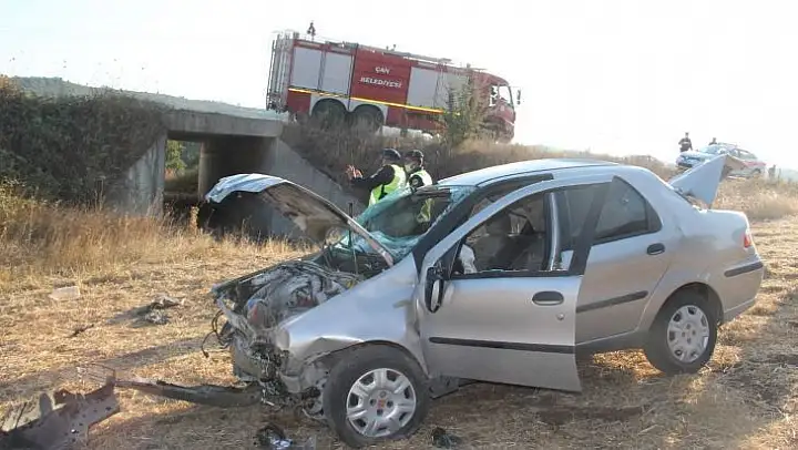 Çanakkale'de trafik kazası: 1 yaralı