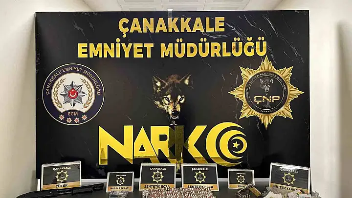 Çanakkale'de uyuşturucu operasyonuna 3 tutuklama