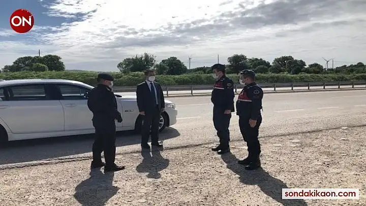 Çanakkale Valisi Aktaş'tan Ayvacık'ta Jandarma Uygulama Noktasına Denetim