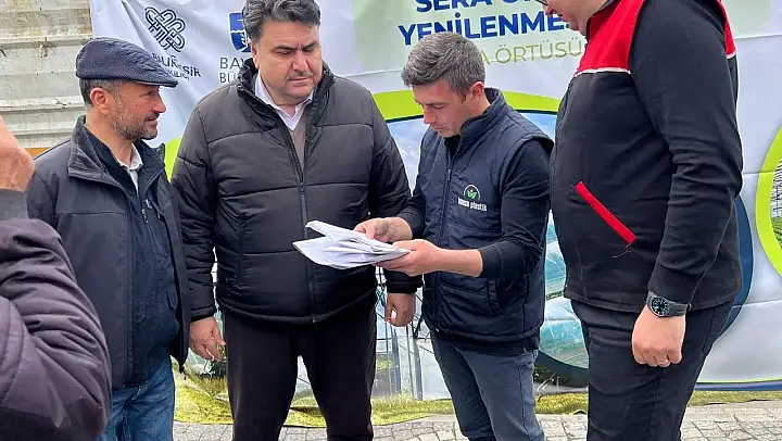 Çiftçilere sera örtüsü desteği