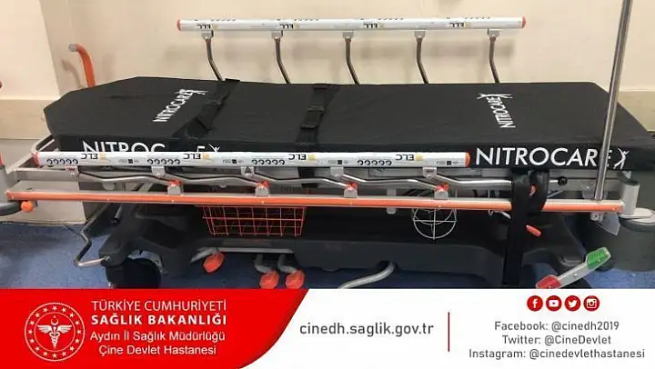 Çine Devlet Hastanesi'ne sedye bağışı