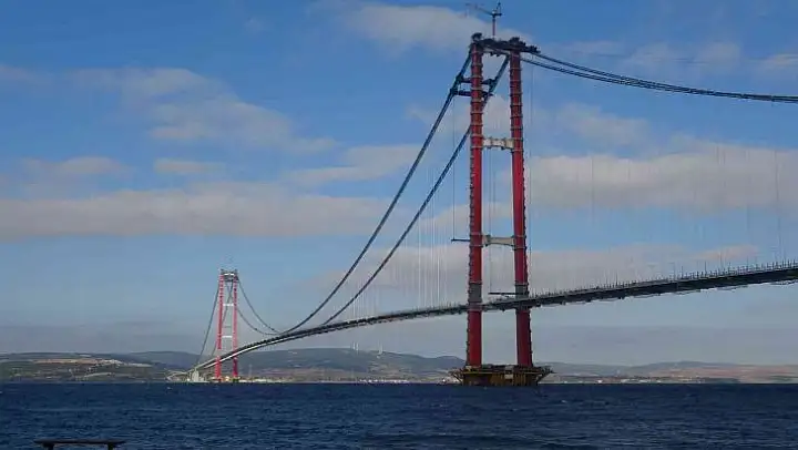 Cumhurbaşkanı Erdoğan, 1915 Çanakkale Köprüsü'nün son tabliye bloğu montajı için Çanakkale'ye geliyor