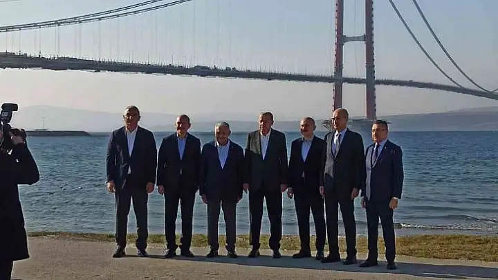 Cumhurbaşkanı Erdoğan'dan 1915 Çanakkale Köprüsü'nde Kanal İstanbul mesajı