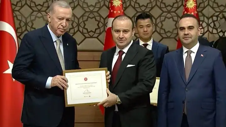 Cumhurbaşkanı Erdoğan'dan Bursalı firmaya teşekkür belgesi