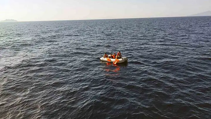 Datça'da 5 düzensiz göçmen kurtarıldı