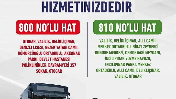 Denizli'de toplu ulaşımda yeni dönem