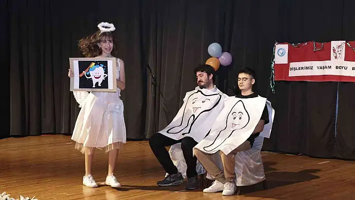 DEÜ, miniklere diş sağlığını oyun ile anlattı